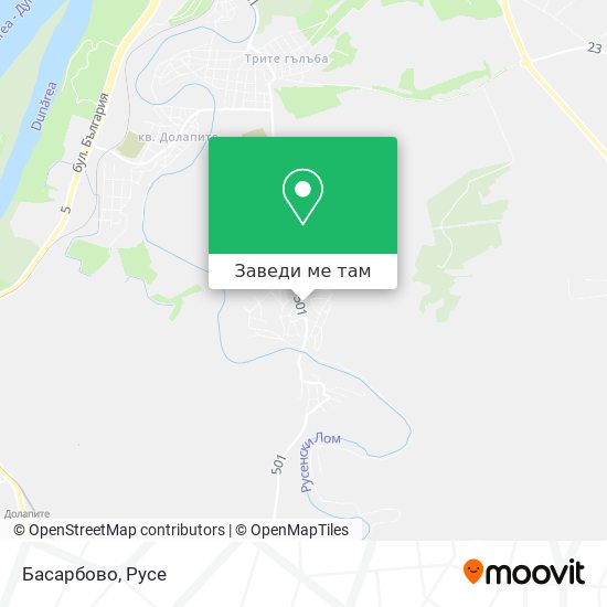 Басарбово карта