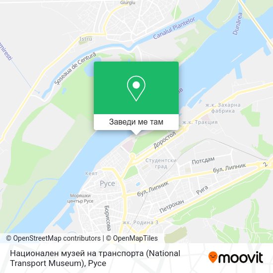 Национален музей на транспорта (National Transport Museum) карта