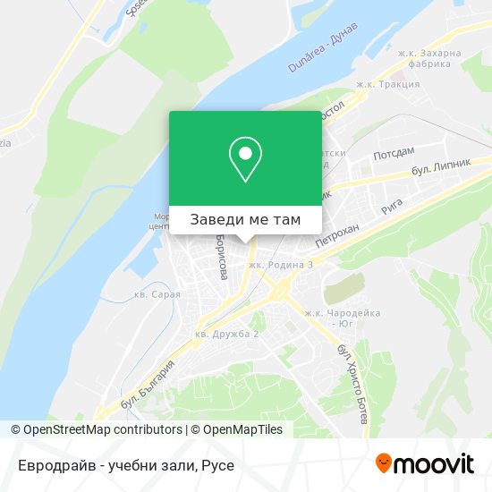 Евродрайв - учебни зали карта