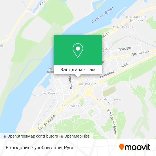 Евродрайв - учебни зали карта