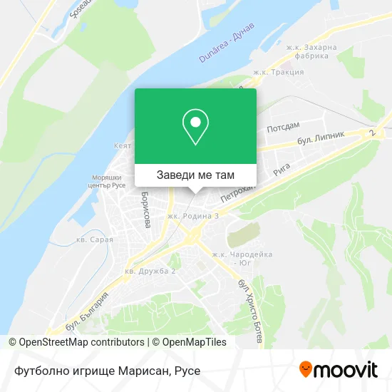 Футболно игрище Марисан карта