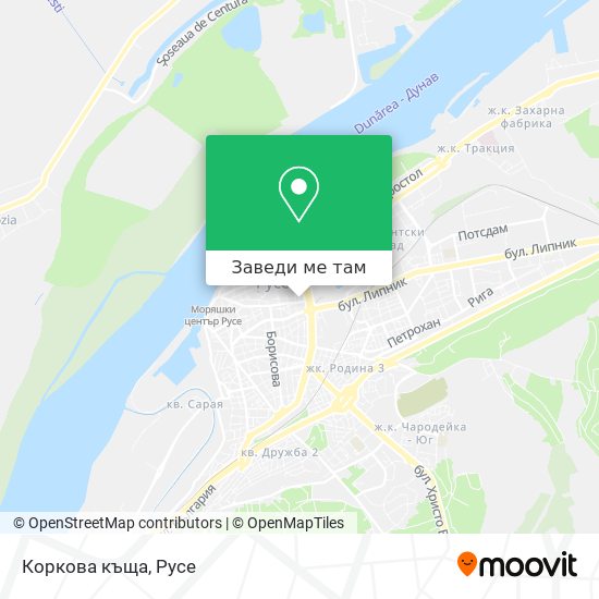 Коркова къща карта