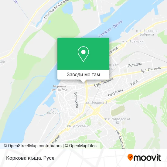 Коркова къща карта