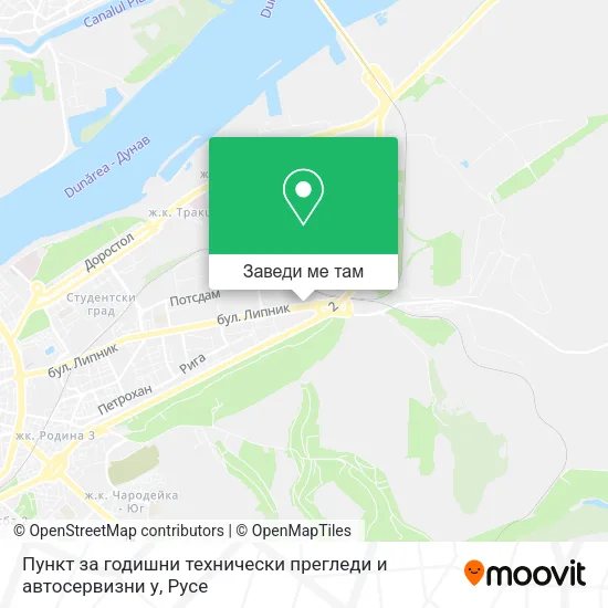 Пункт за годишни технически прегледи и автосервизни у карта
