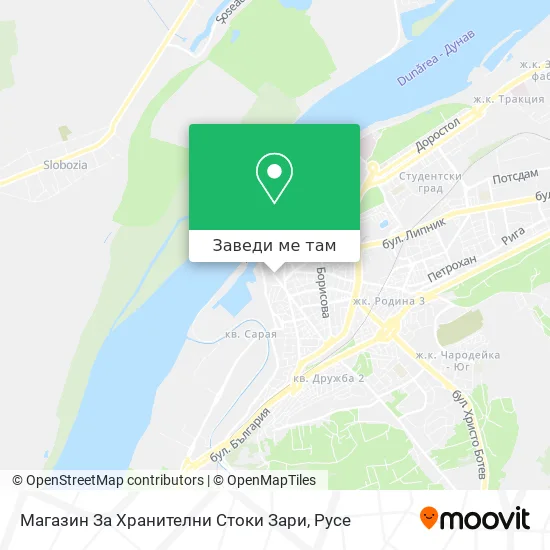 Магазин За Хранителни Стоки Зари карта