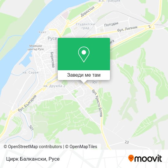 Цирк Балкански карта