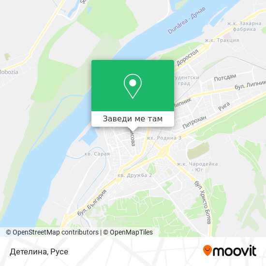 Детелина карта