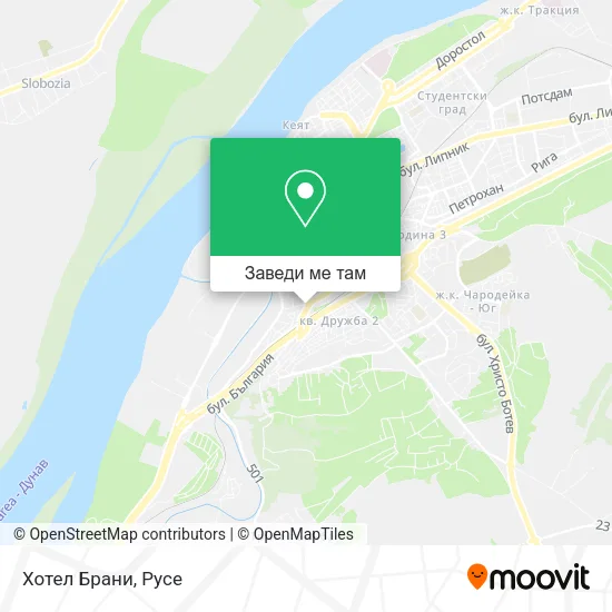 Хотел  Брани карта