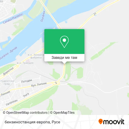 бензиностанция европа карта