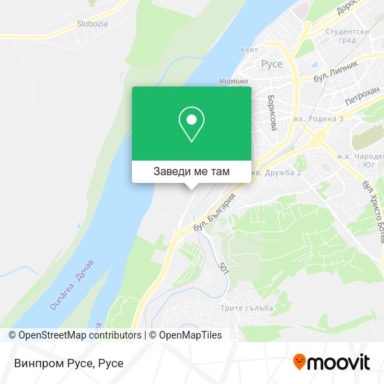 Винпром Русе карта