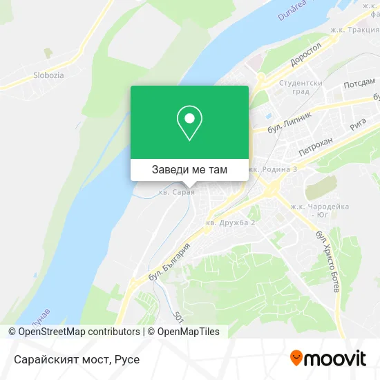 Сарайският мост карта