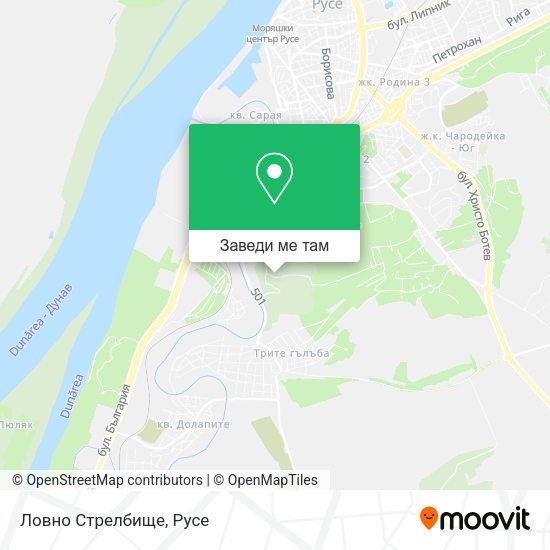 Ловно Стрелбище карта