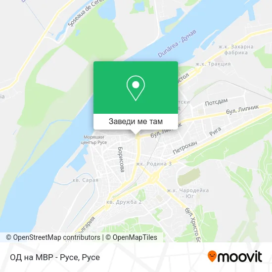 ОД на МВР - Русе карта