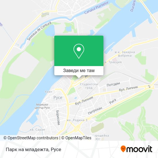 Парк на младежта карта