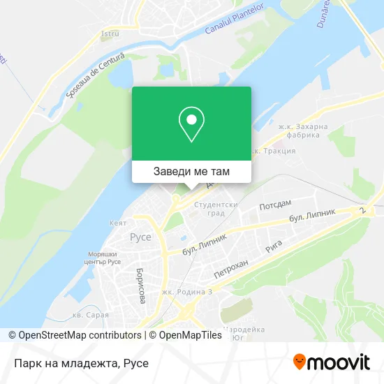 Парк на младежта карта