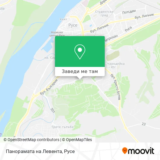 Панорамата на Левента карта