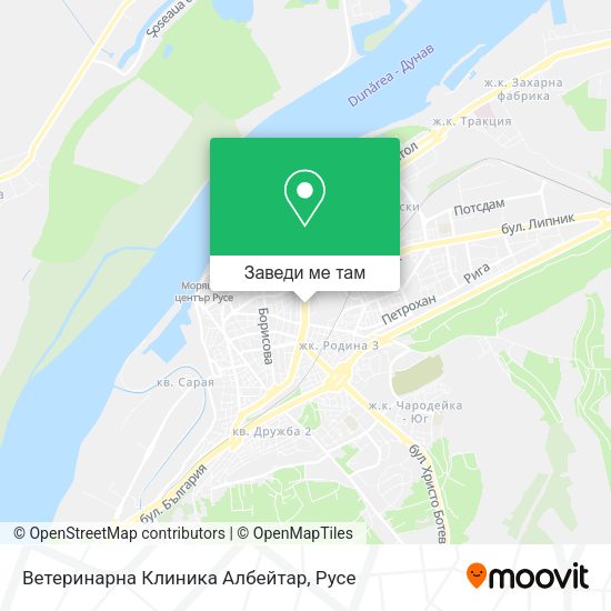 Ветеринарна Клиника Албейтар карта