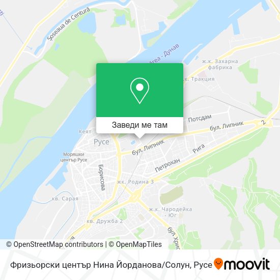Фризьорски център Нина Йорданова / Солун карта