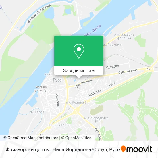 Фризьорски център Нина Йорданова / Солун карта