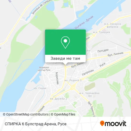 СПИРКА 6  Булстрад-Арена карта