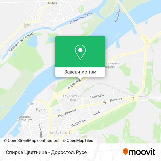 Спирка Цветница - Доростол карта