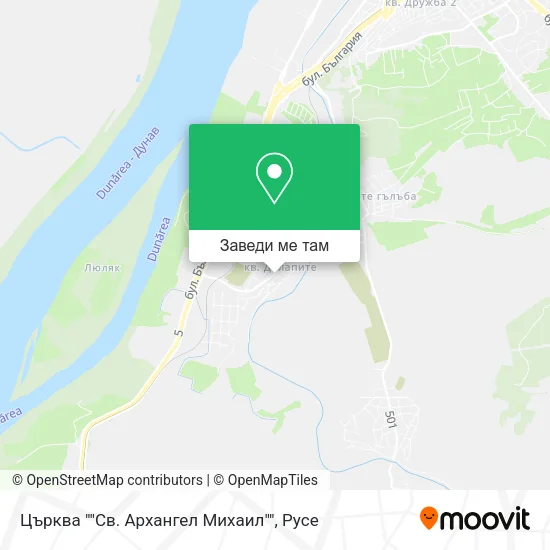 Църква ""Св. Архангел Михаил"" карта