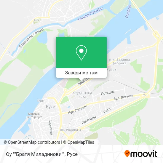 Оу ""Братя Миладинови"" карта