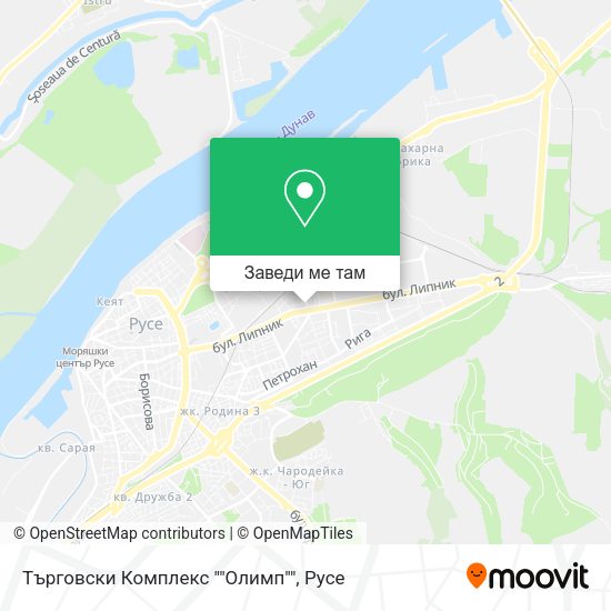 Търговски Комплекс ""Олимп"" карта