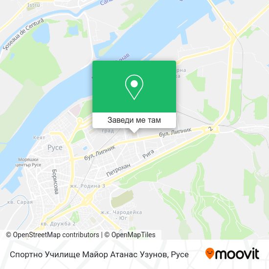 Спортно Училище Майор Атанас Узунов карта