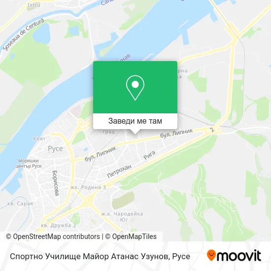 Спортно Училище Майор Атанас Узунов карта