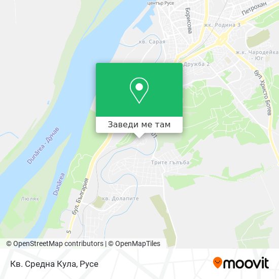 Кв. Средна Кула карта