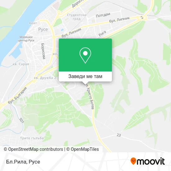 Бл.Рила карта