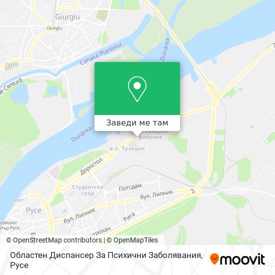 Областен Диспансер За Психични Заболявания карта
