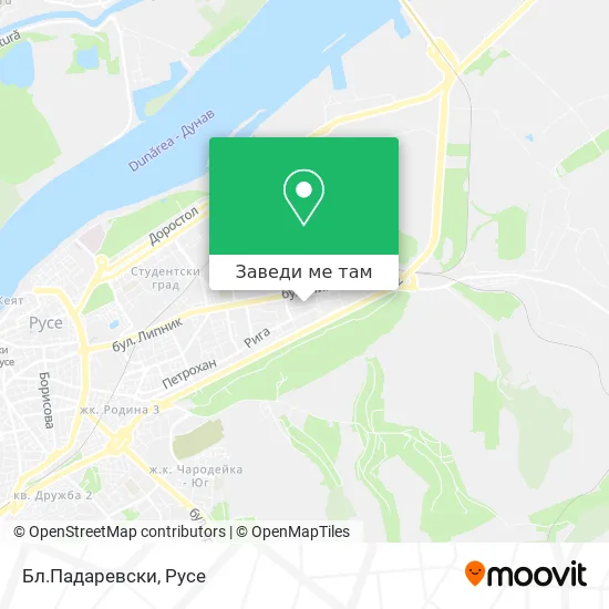 Бл.Падаревски карта