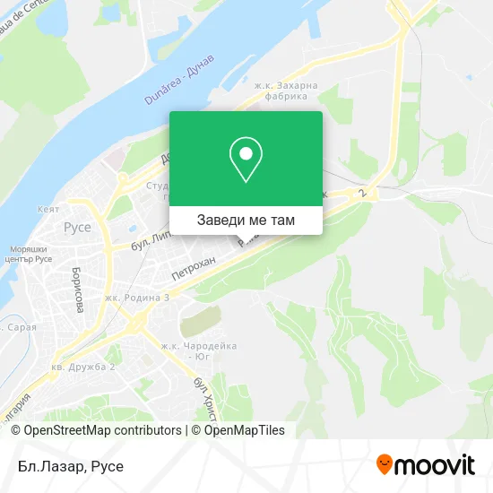 Бл.Лазар карта