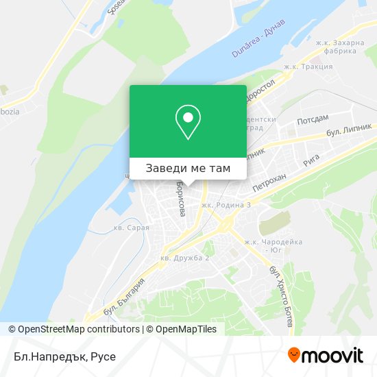 Бл.Напредък карта