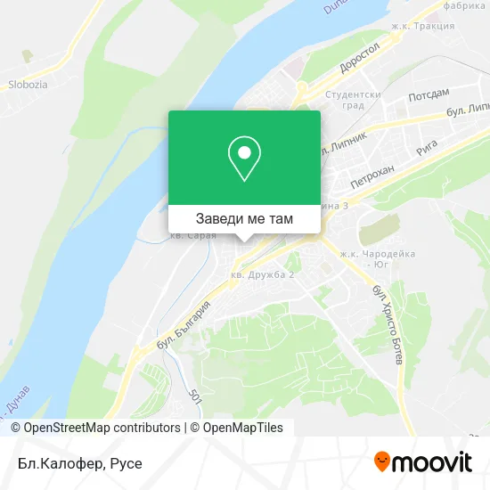 Бл.Калофер карта