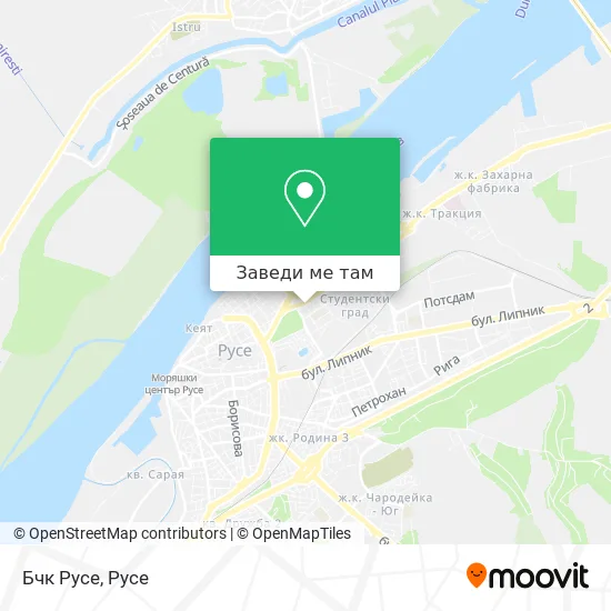Бчк Русе карта