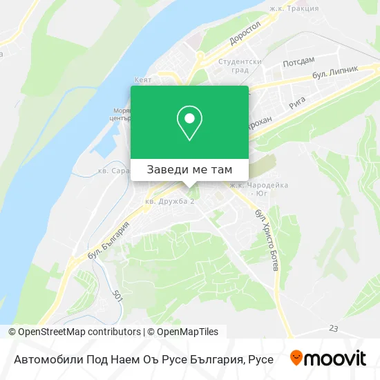 Автомобили Под Наем Оъ Русе България карта