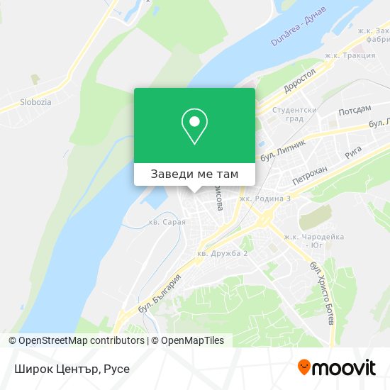 Широк Център карта