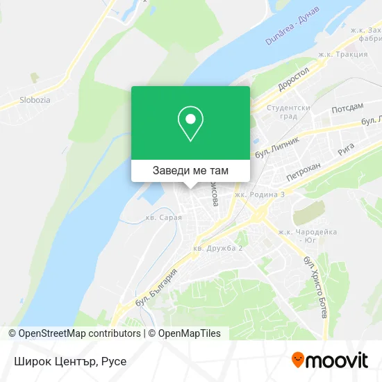 Широк Център карта