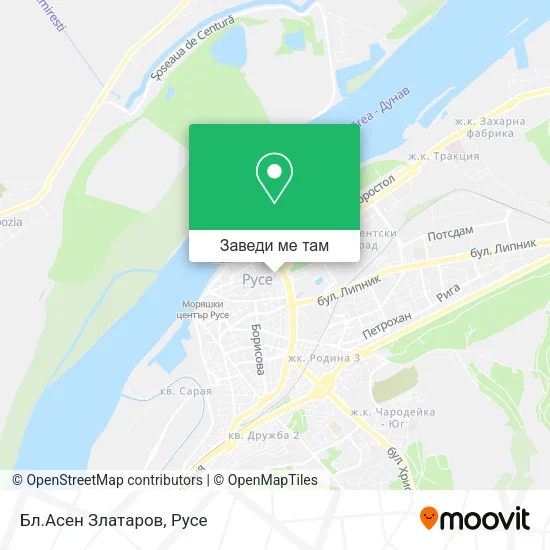 Бл.Асен Златаров карта