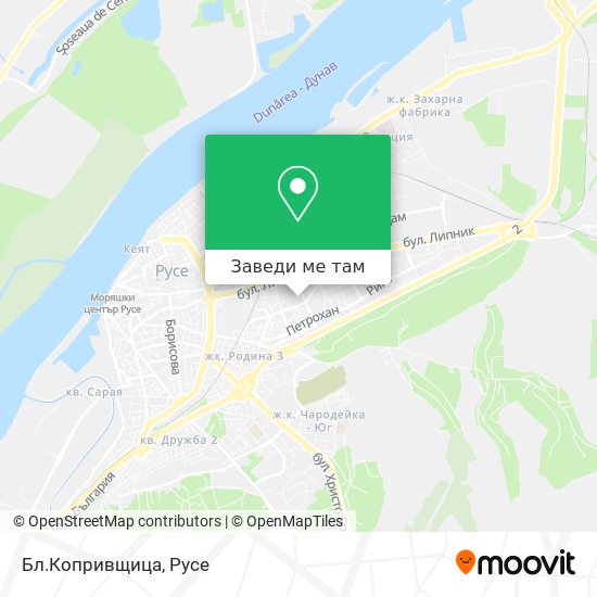 Бл.Копривщица карта