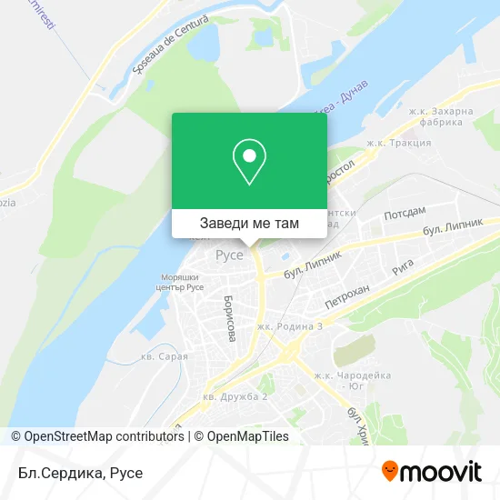 Бл.Сердика карта