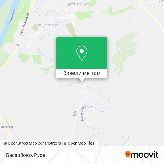 Басарбово карта