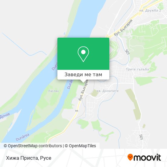 Хижа Приста карта