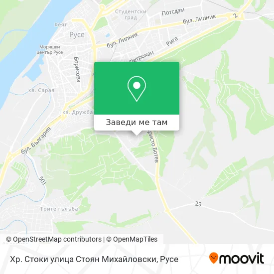 Хр. Стоки улица Стоян Михайловски карта