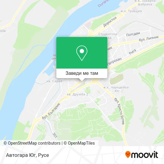 Автогара Юг карта