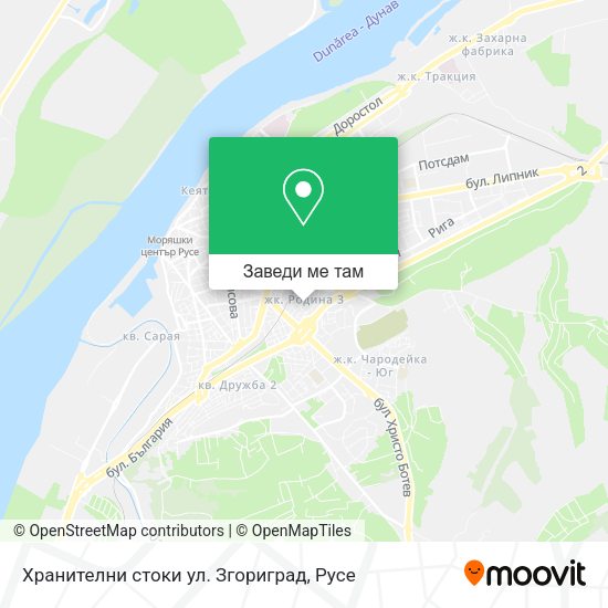 Хранителни стоки ул. Згориград карта