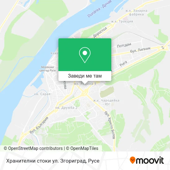 Хранителни стоки ул. Згориград карта